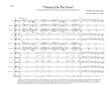 Versace On The Floor (arr. Charles M Conner)