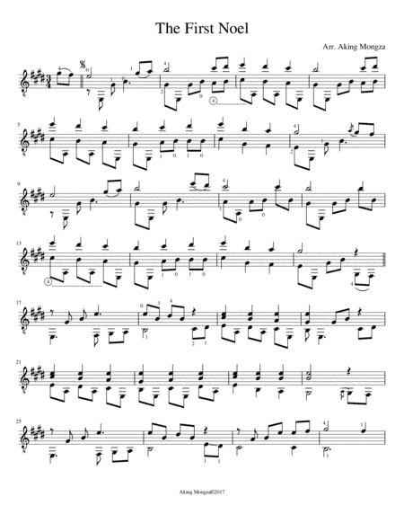 The First Noel (arr. Aking Mongza)