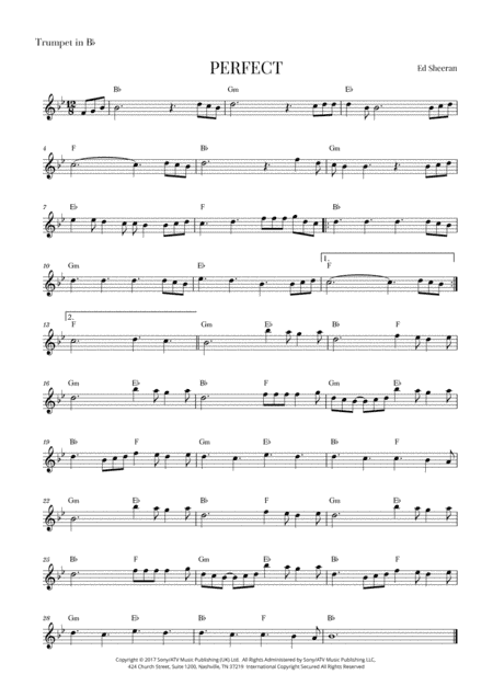 Perfect (arr. Cadenza Editions)