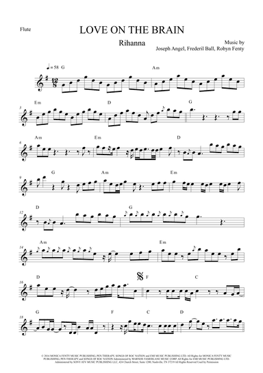Love On The Brain (arr. The Sheet Music Library)