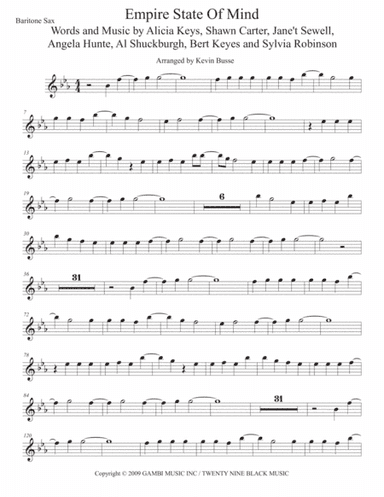Empire State Of Mind (Part II) Broken Down (arr. Kevin Busse)