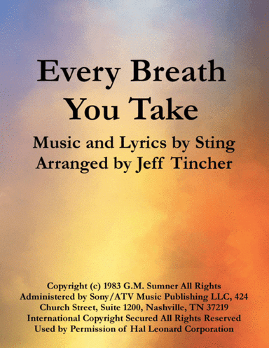 Every Breath You Take (arr. Jeff Tincher)