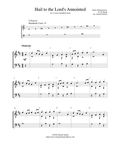 Hail to the Lord's Annointed - for 2-octave handbell choir (arr. Samuel Stokes)