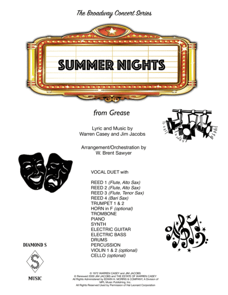 Summer Nights (arr. W. Brent Sawyer)