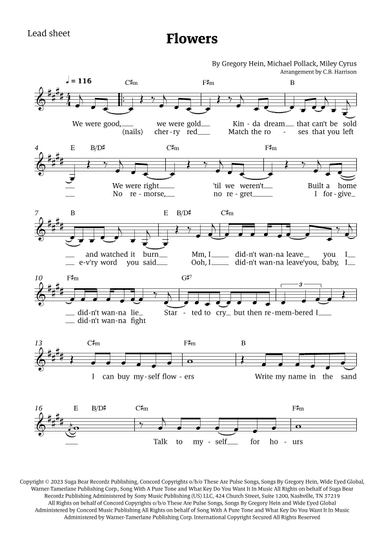 Flowers (arr. C. B. Harrison)