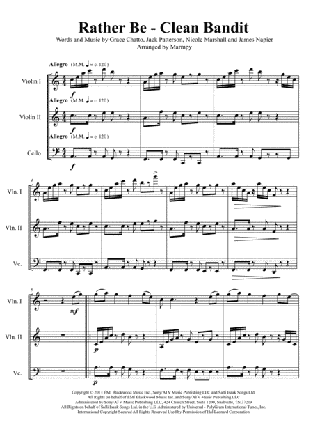 Rather Be (arr. Marmpy)