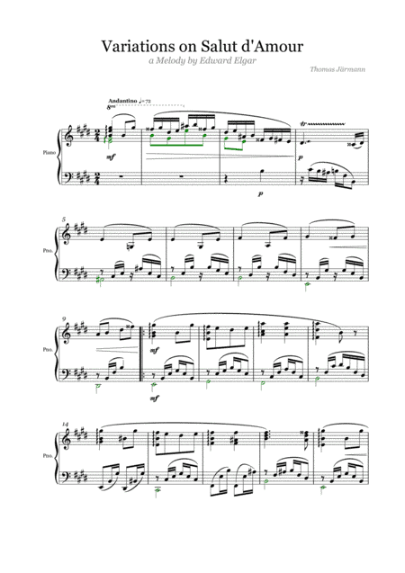 Variations on Salut d'Amour