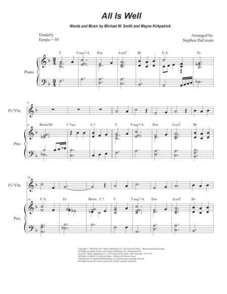 All Is Well (arr. Stephen DeCesare)
