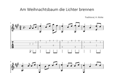 Am Weihnachtsbaume die Lichter brennen (arr. Bettina Schipp)