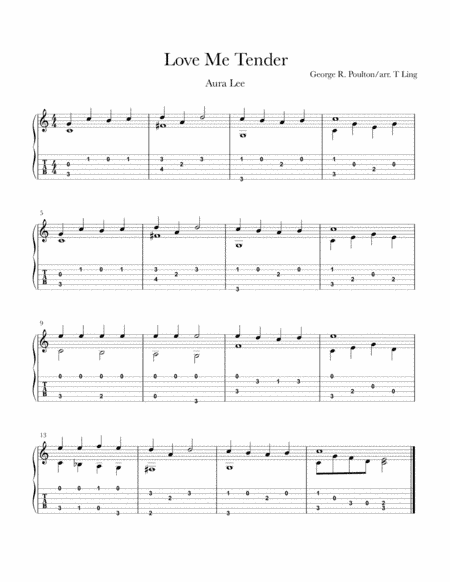 Love me Tender/Aura Lee (arr. Thomas Ling)