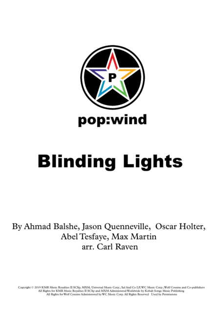 Blinding Lights (arr. Carl Raven)