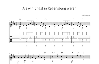 Als wir jüngst in Regensburg waren (arr. Bettina Schipp)