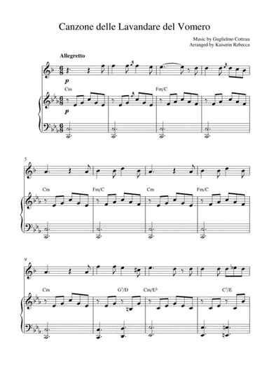 Canzone delle Lavandare del Vomero (arr. Kaiserin Rebecca)