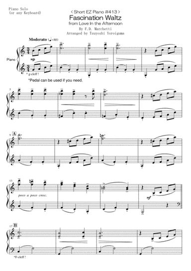 Fascination Waltz from Love In the Afternoon (arr. Tsuyoshi Yoroiguma)