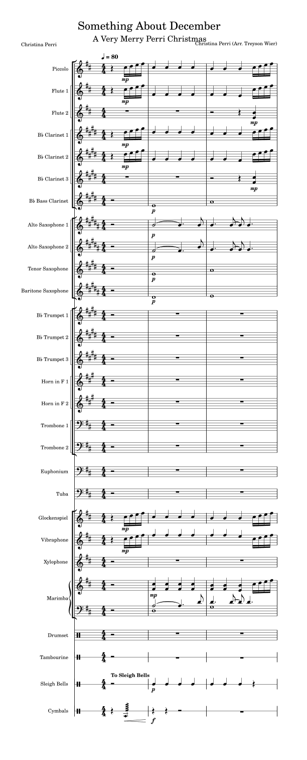 Something About December (arr. Treyson Wier)