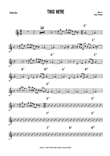 This Here (arr. The Sheet Music Library)