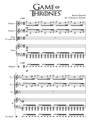 Game Of Thrones (arr. Gianmarco Piemari)