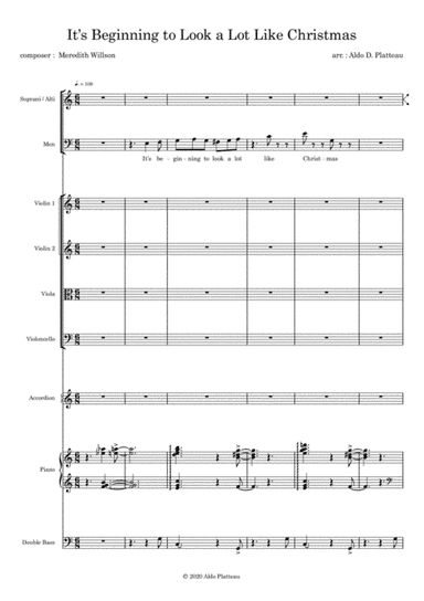 It's Beginning To Look Like Christmas (arr. Aldo D. Platteau)