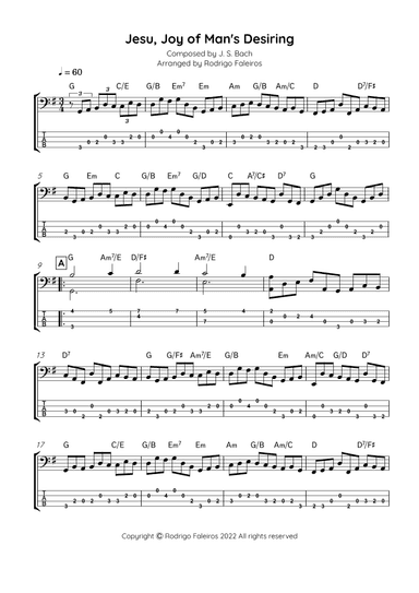 Jesu, Joy of Man's Desiring (arr. Rodrigo Faleiros)