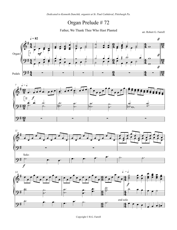 Organ Prelude #72