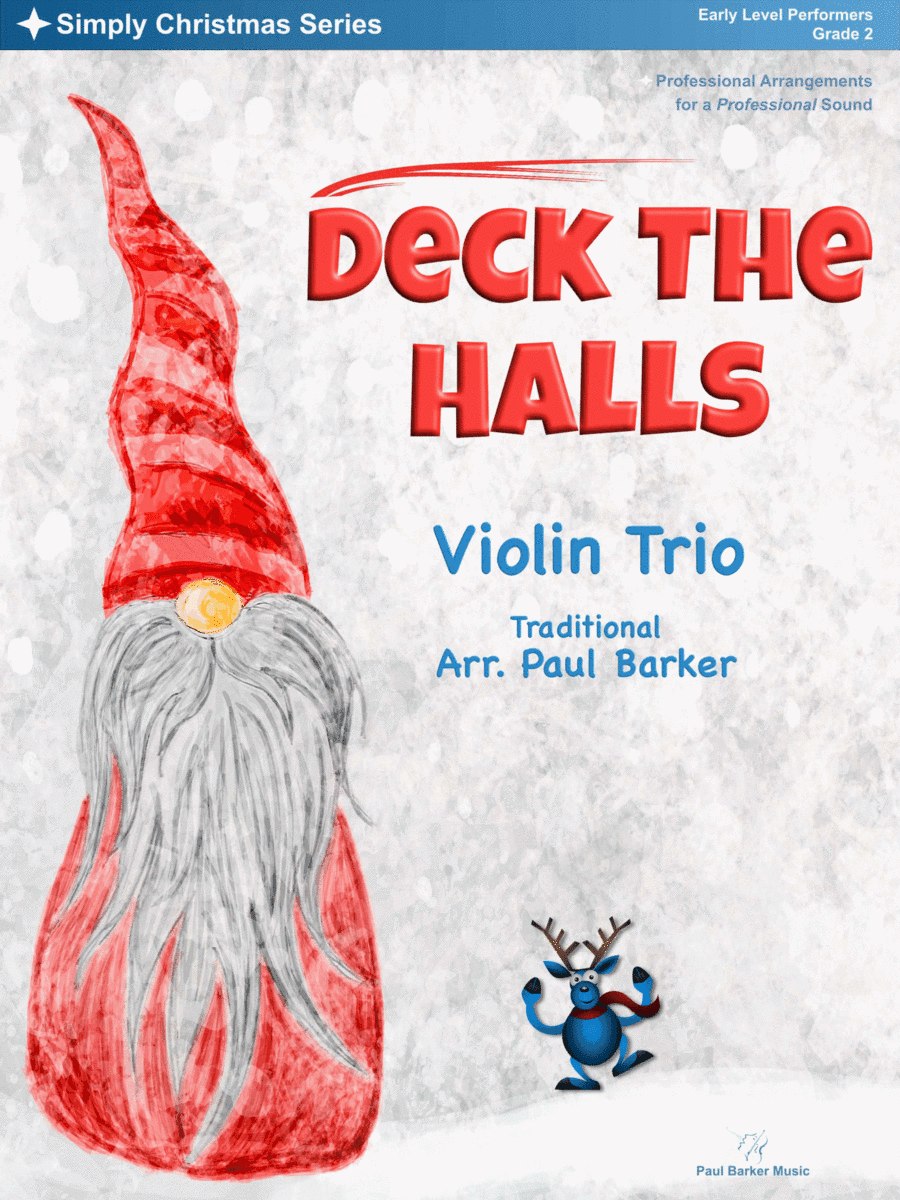 Deck The Halls (Violin Trio) (arr. Paul Barker)