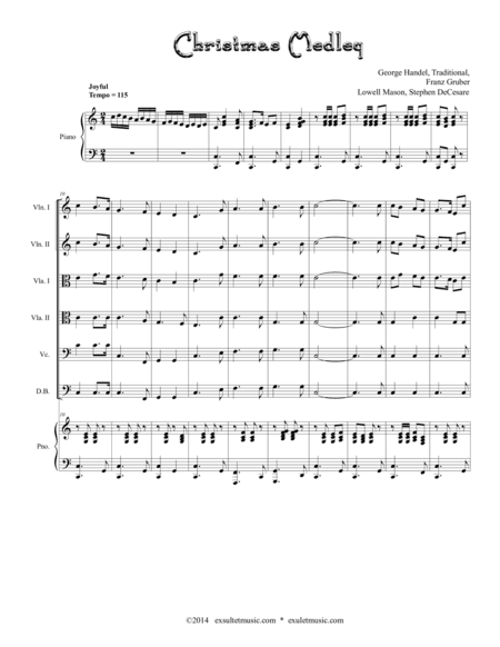Christmas Medley (for String Orchestra) (arr. Exultet Music)