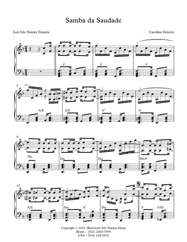 SAMBA DA SAUDADE