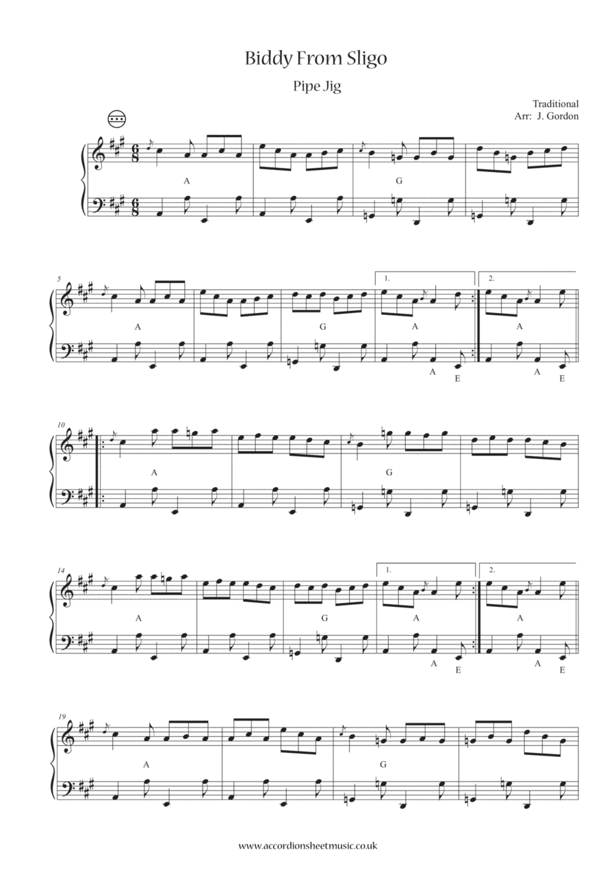 Biddy From Sligo (arr. Julia Gordon)