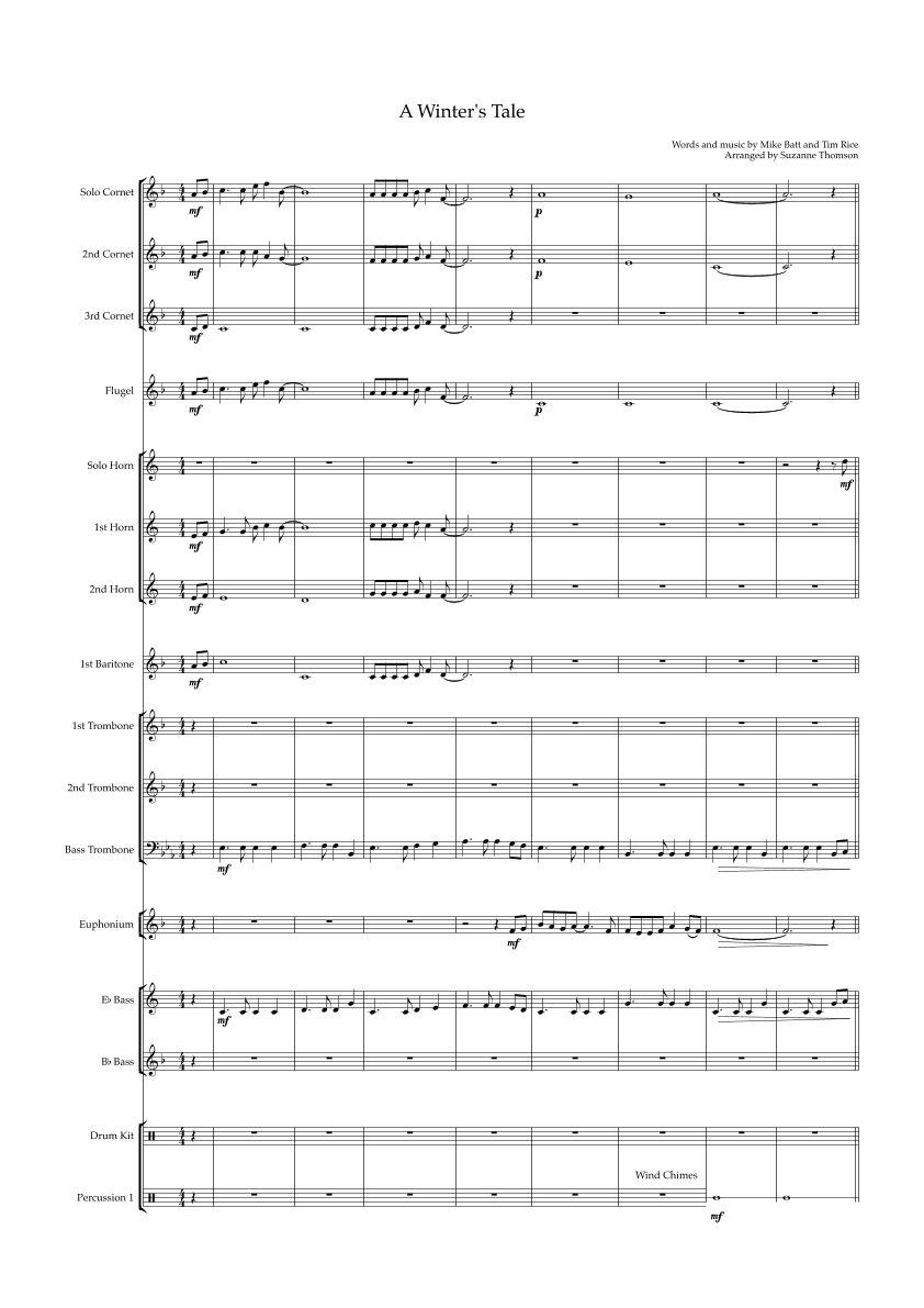 A Winter's Tale (arr. Suzanne Thomson)