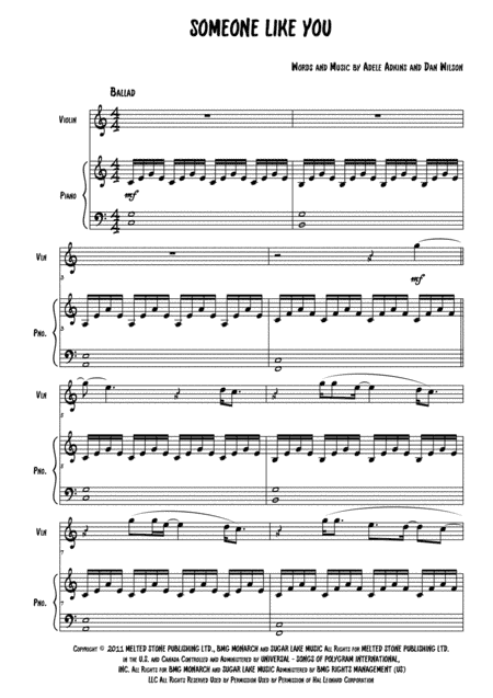 Someone Like You (arr. Darren Lloyd)