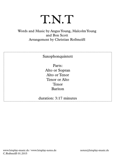 T.n.t. (arr. Christian Roßmeißl)
