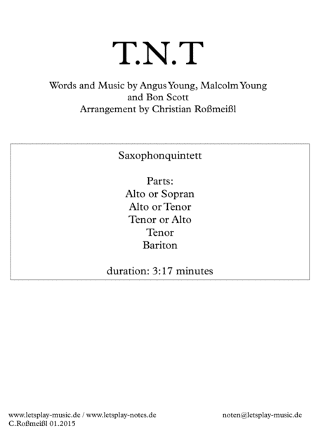 T.n.t. (arr. Christian Roßmeißl)