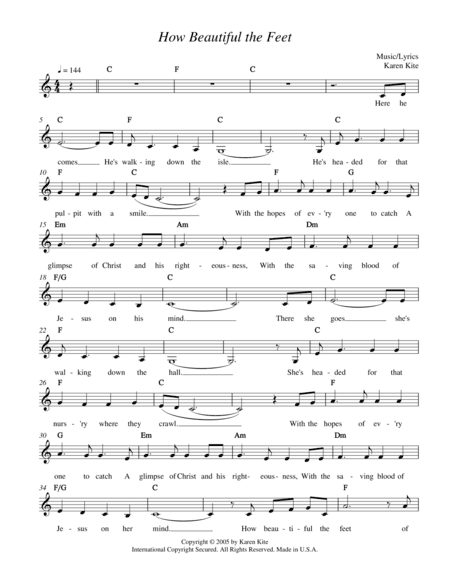 How Beautiful the Feet