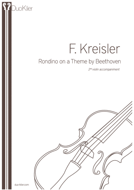 Kreisler - Rondino, 2nd violin accompaniment (arr. Duo Klier)