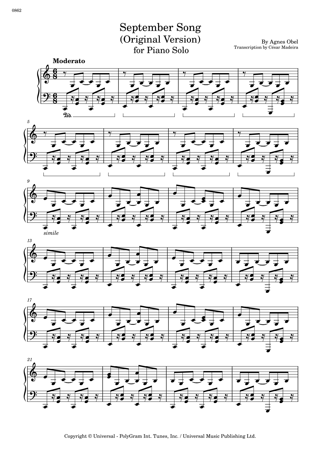 September Song (arr. César Madeira)