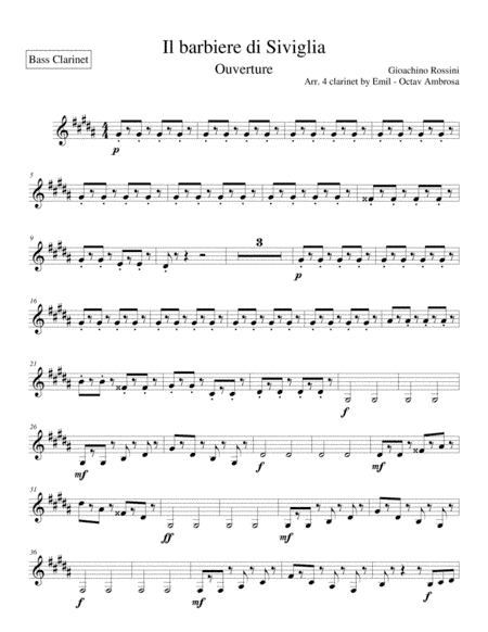 Il barbiere di Siviglia Ouverture (arr. Emil - Octav Ambrosă)