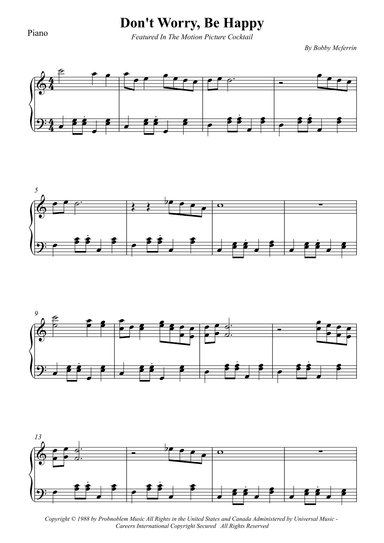 Don't Worry, Be Happy (arr. Wesley S. SIlva)