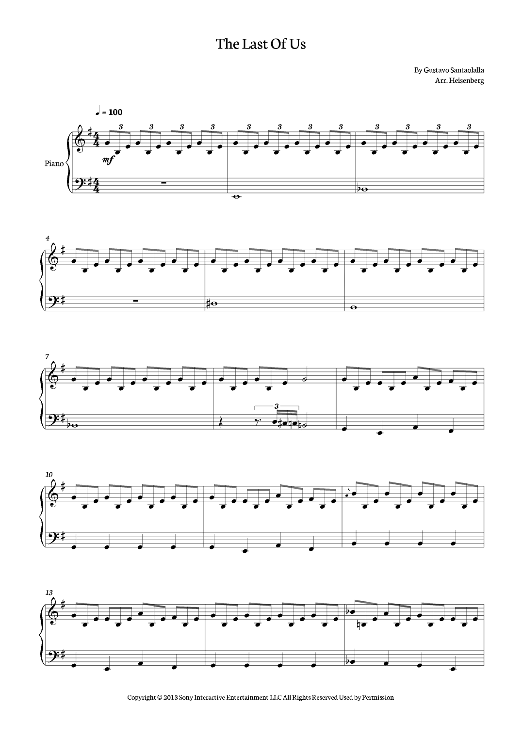 The Last Of Us (arr. Heisenberg)