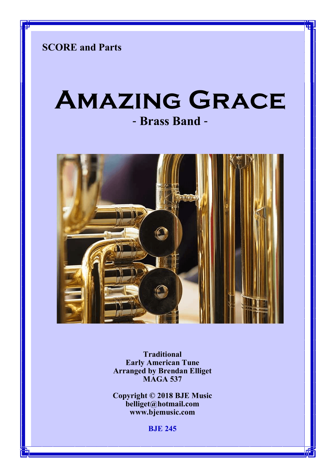 Amazing Grace - Brass Band (arr. Brendan Elliget MAGA 537)