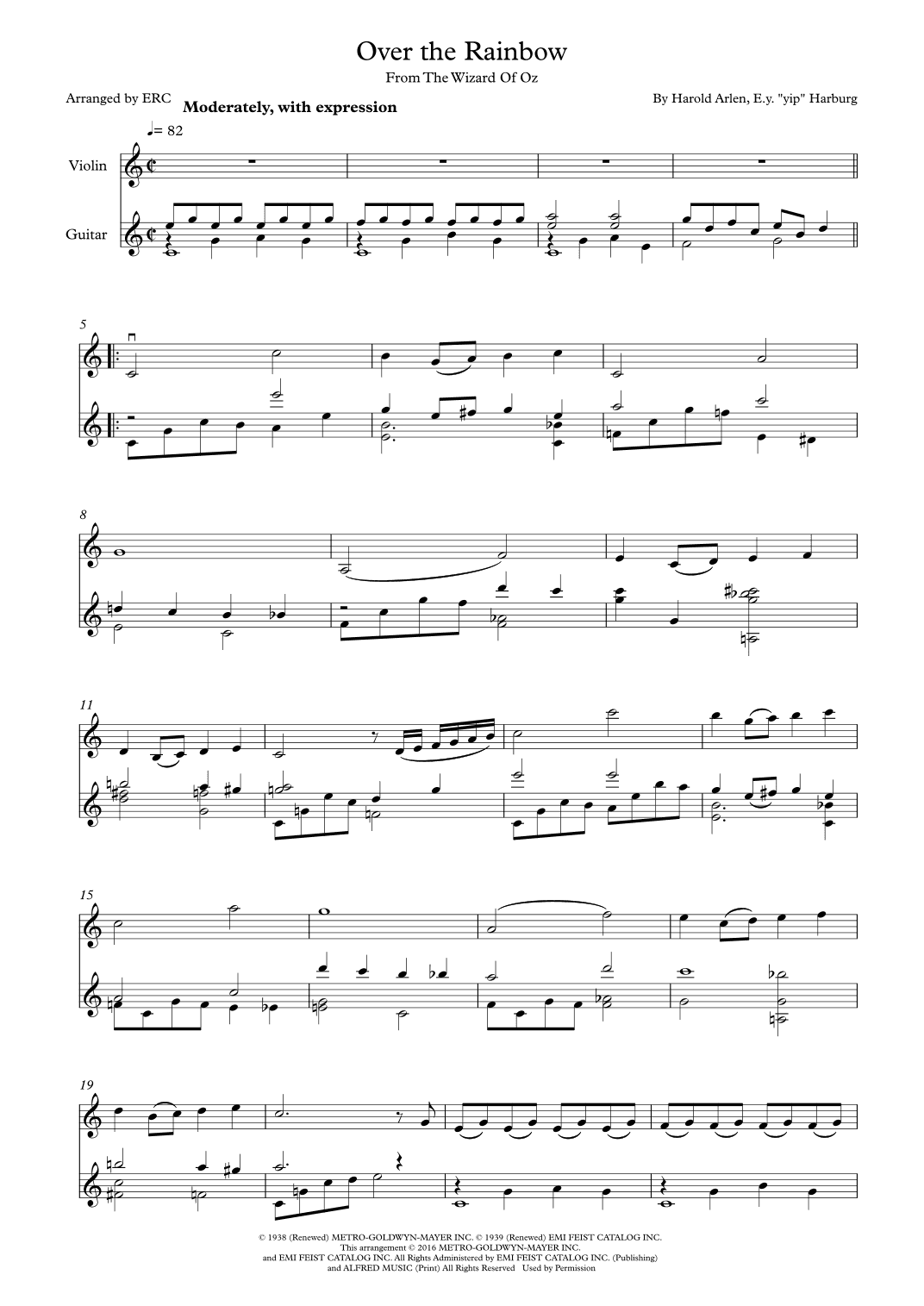 Over The Rainbow (arr. Elena Rojas Crocker)