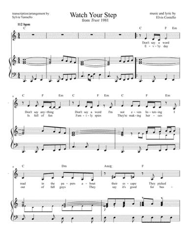 Watch Your Step (arr. Sylvie Yannello)