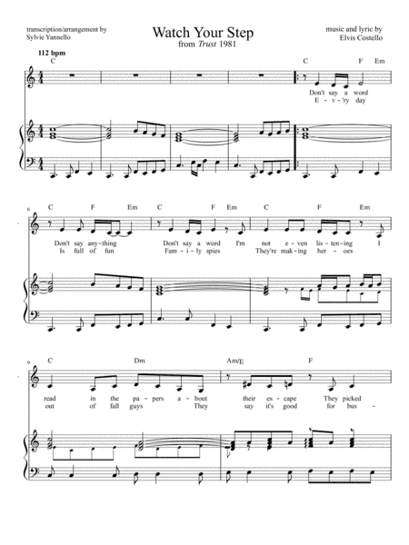 Watch Your Step (arr. Sylvie Yannello)