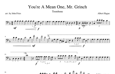 You're A Mean One, Mr. Grinch (arr. John Fries)
