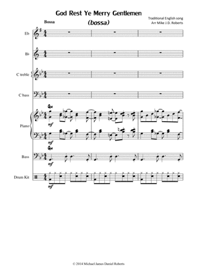 God Rest Ye Merry Gentlemen (bossa) (arr. Mike J.D. Roberts)