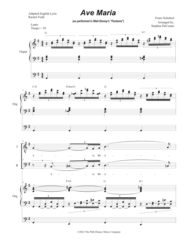Ave Maria, Op. 52 No. 6 (arr. Stephen DeCesare)