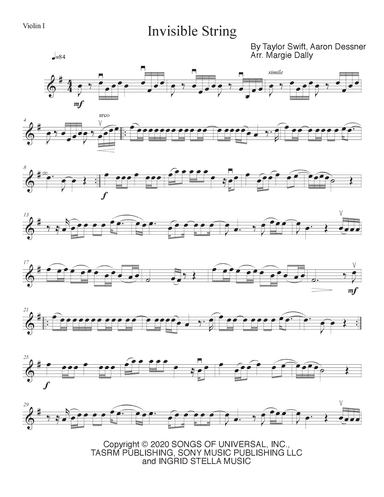 Invisible String (arr. Margie Dally)
