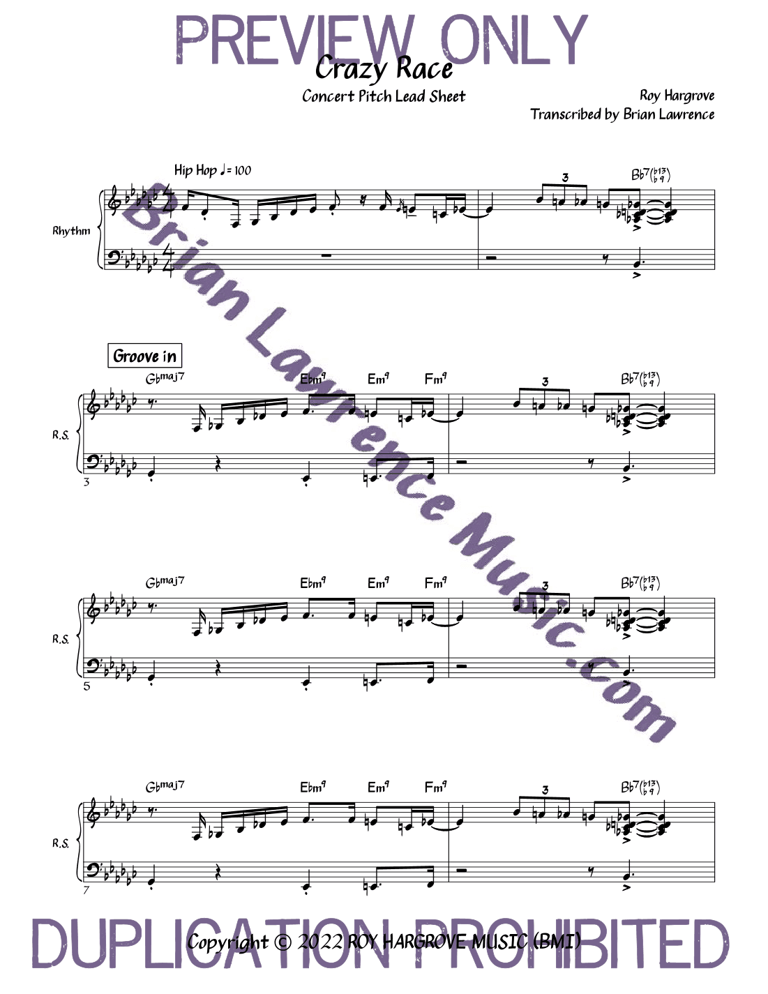 Crazy Race (arr. Brian Lawrence)
