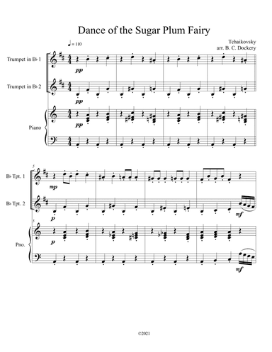 Dance of the Sugar Plum Fairy (Trumpet Duet with Piano Accompaniment) (arr. B. C. Dockery)