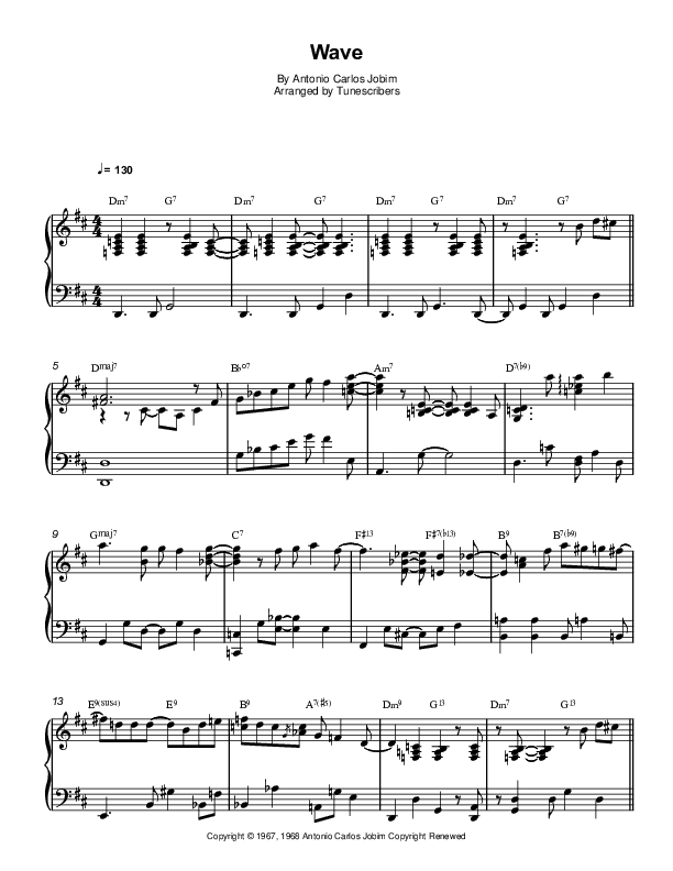 Wave (arr. Tunescribers)