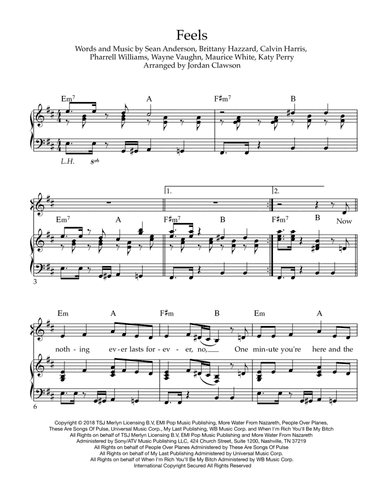 Feels (arr. Jordan Clawson)